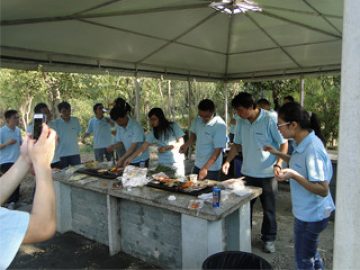 บาร์บีคิวใน Gucun Park ฤดูใบไม้ร่วงปี 2017
